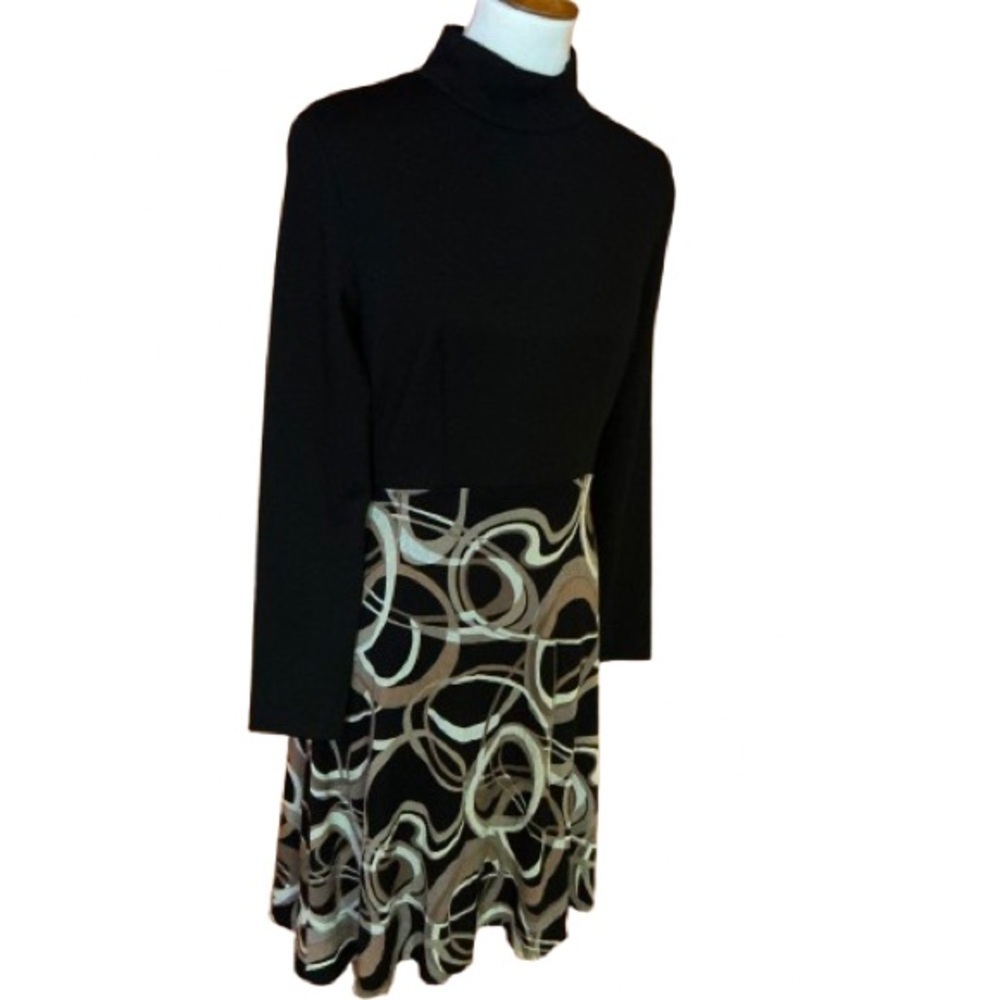 Vintage 90s op art knit dress